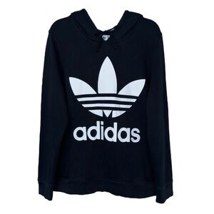 Adidas | Originals Classic Trefoil Logo Black & White Hoodie Size Large